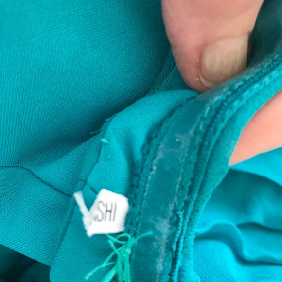 Elegant Turquoise/Teal Silk Dress - Picture 6 of 8